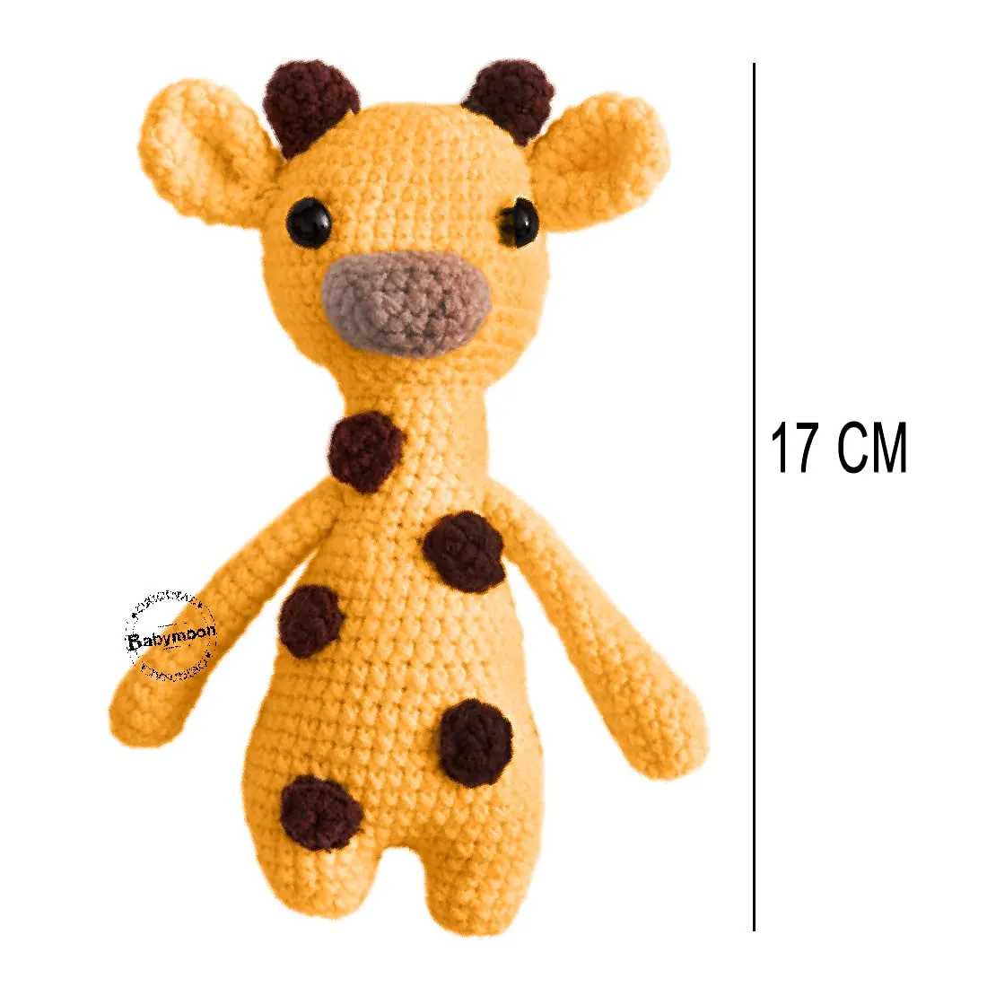 Babymoon Fawn (17 Cm) Handmade Knitted Stuffed Animal Baby Kids Photography Shoot Props Organic Toys