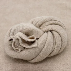 Babymoon Set of 2 | Knitted Wool Wrap and Bean Bag Layer | Baby Photography Props | Khaki