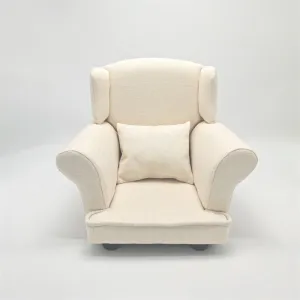 Babymoon Wooden Auxiliary Chair Sofa | Baby Photoshoot Props | White
