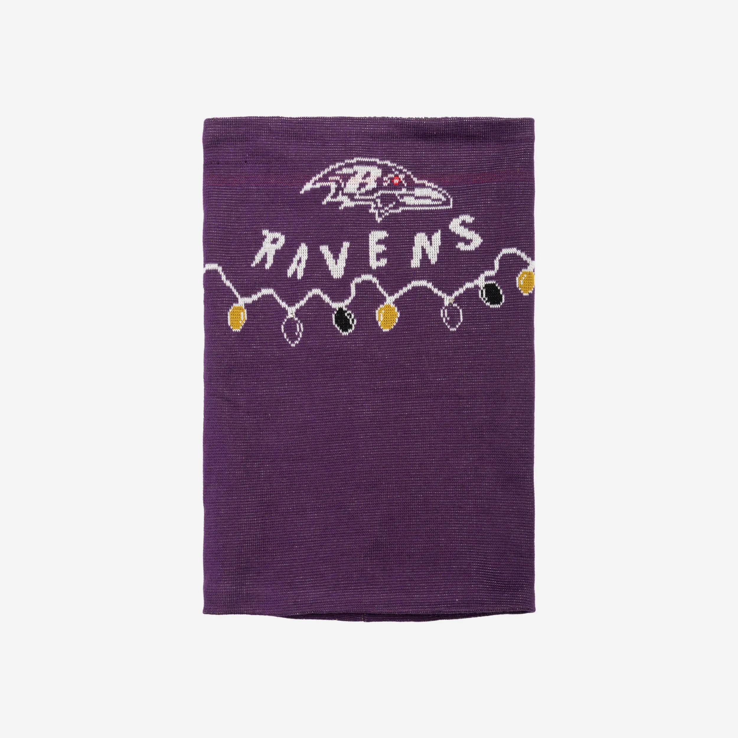 Baltimore Ravens Light Up Knit Gaiter Scarf