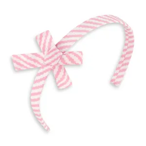Bliss Printed Headband -- Pink Bubble Stripe