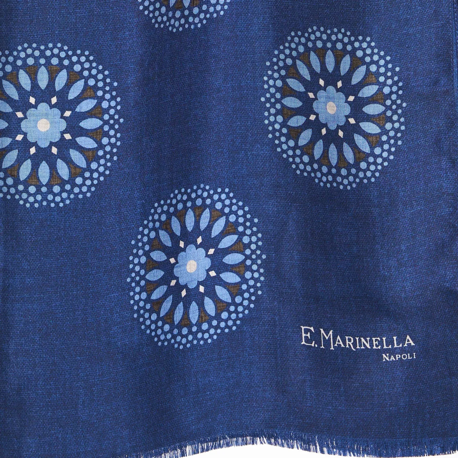 BLUE MADDER SILK STOLE