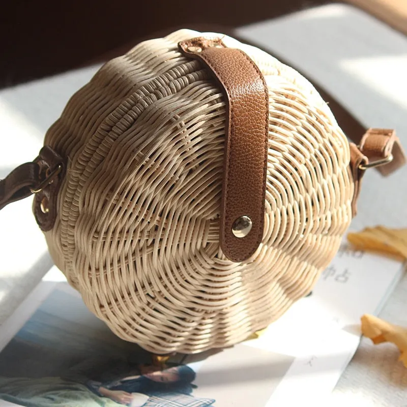 Bohemian Bali Rattan Handbag