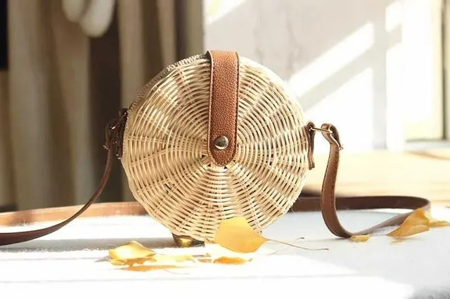 Bohemian Bali Rattan Handbag