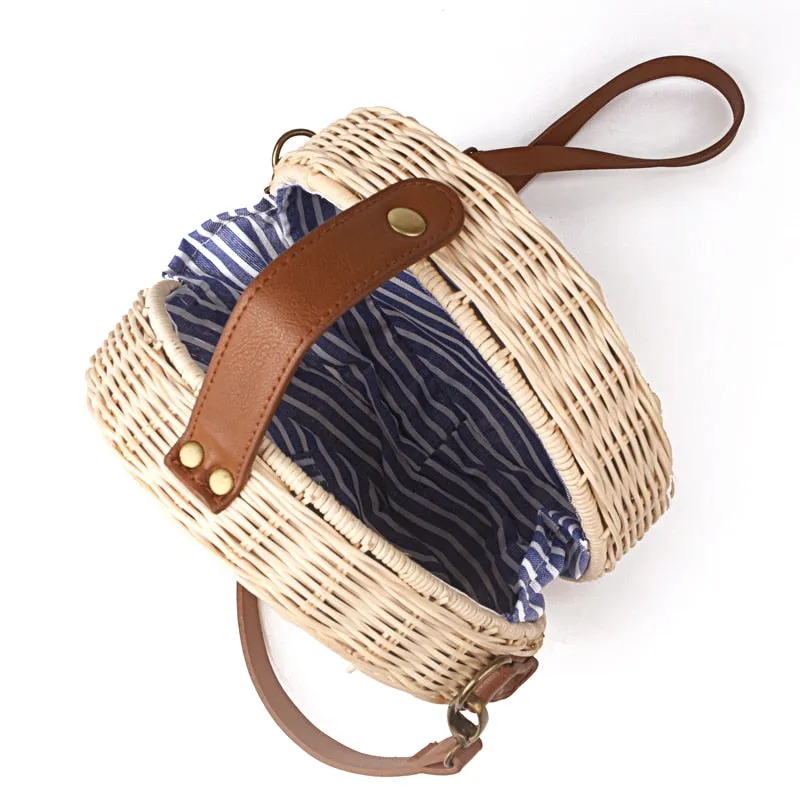 Bohemian Bali Rattan Handbag