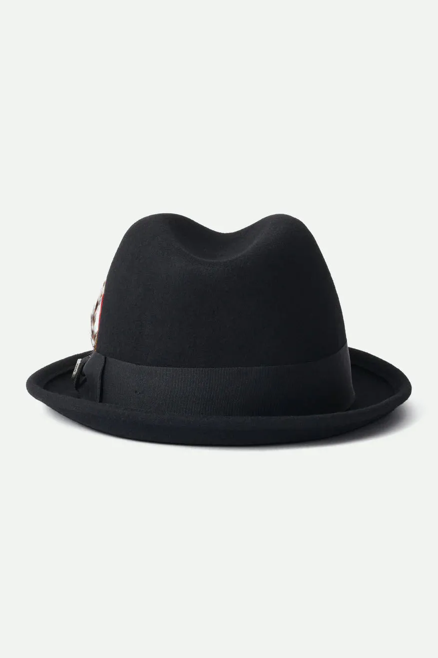 Brixton Gain Fedora Black