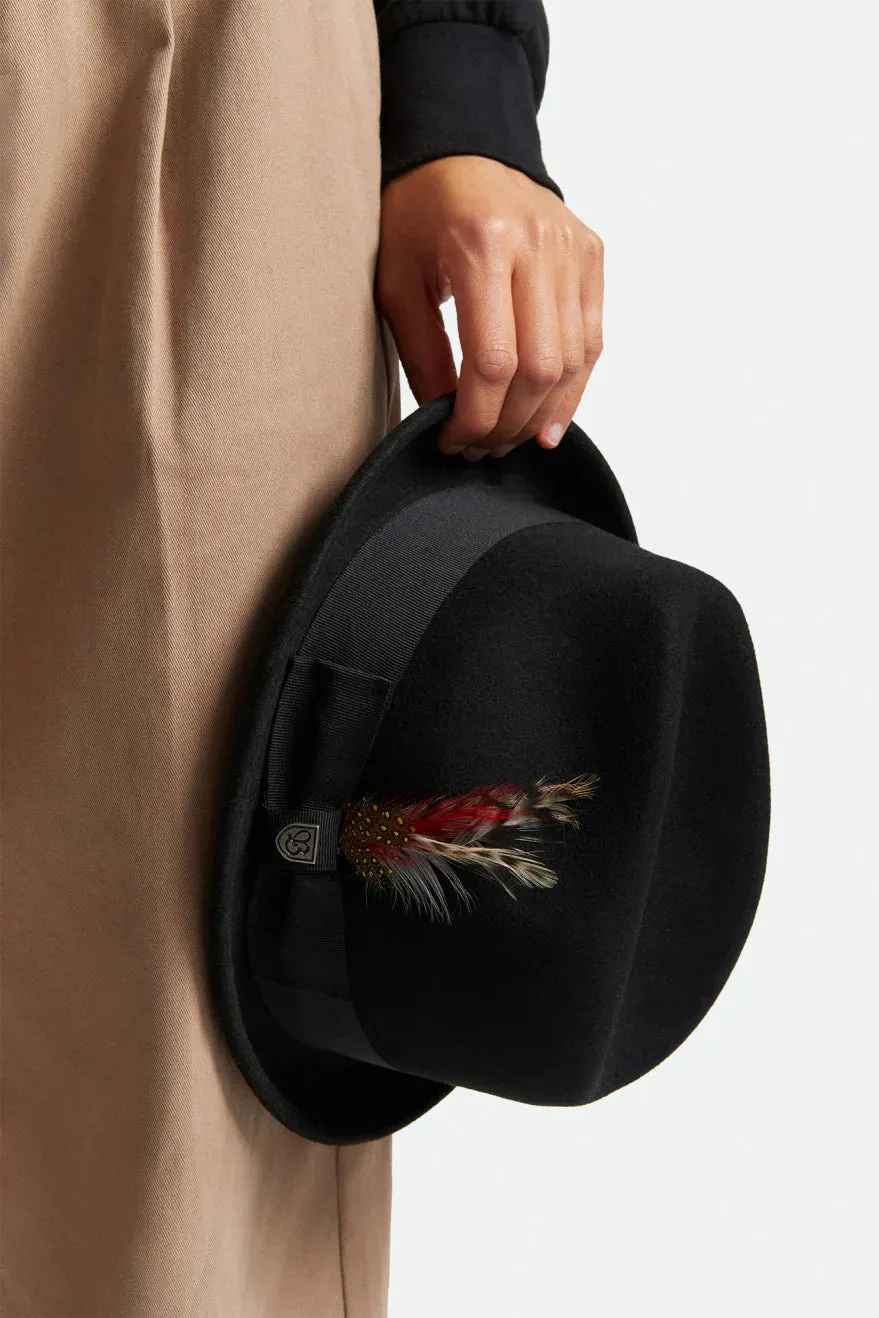 Brixton Gain Fedora Black