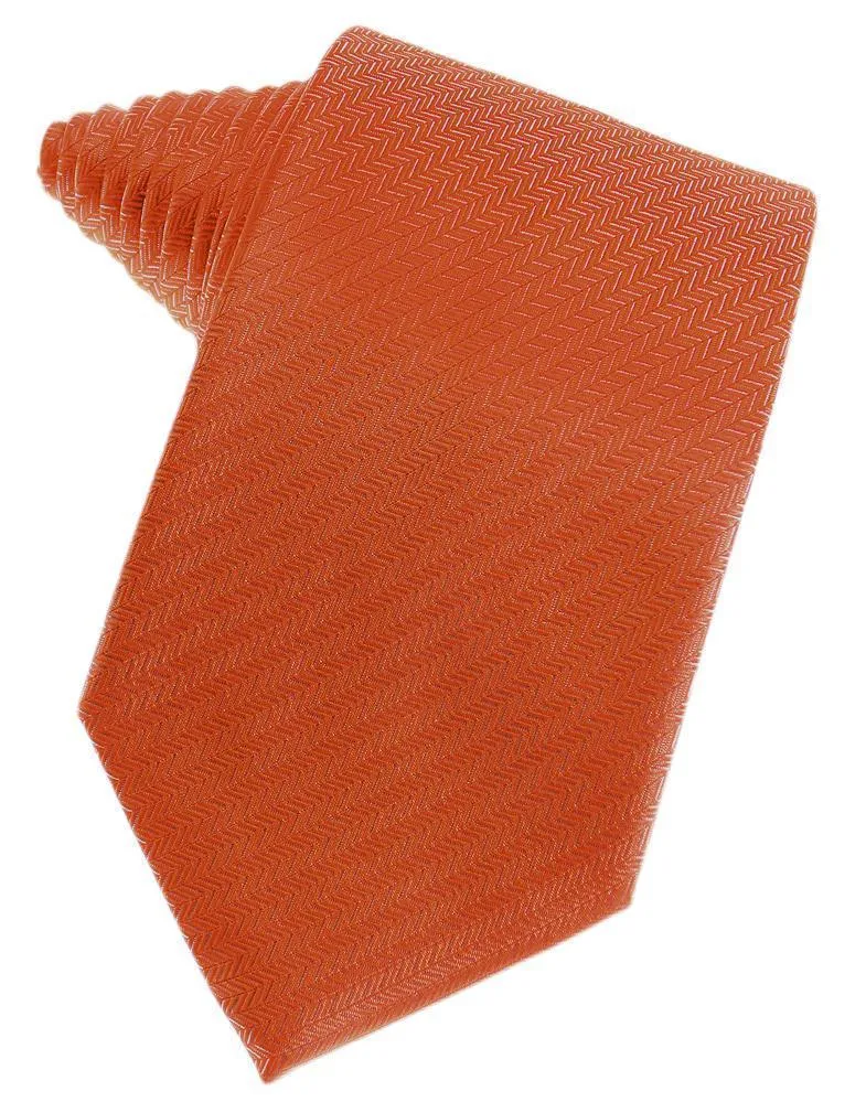 Bubblegum Herringbone Necktie
