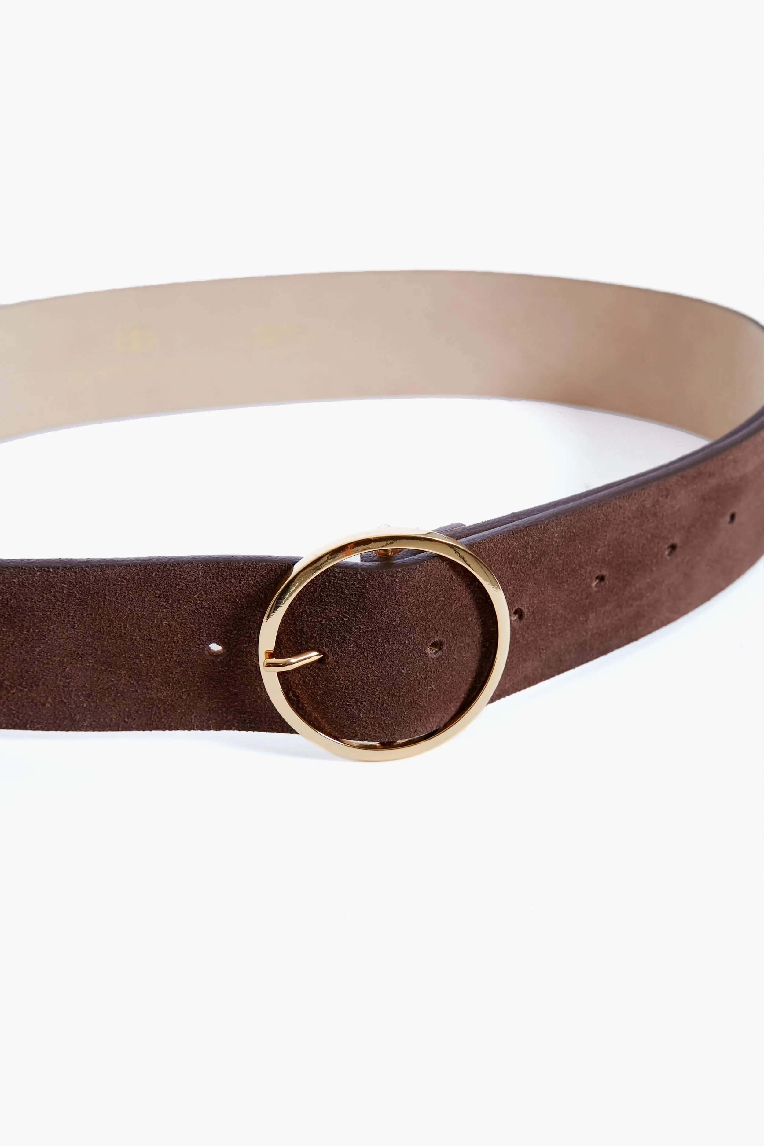 Chocolate Molly Suede Belt