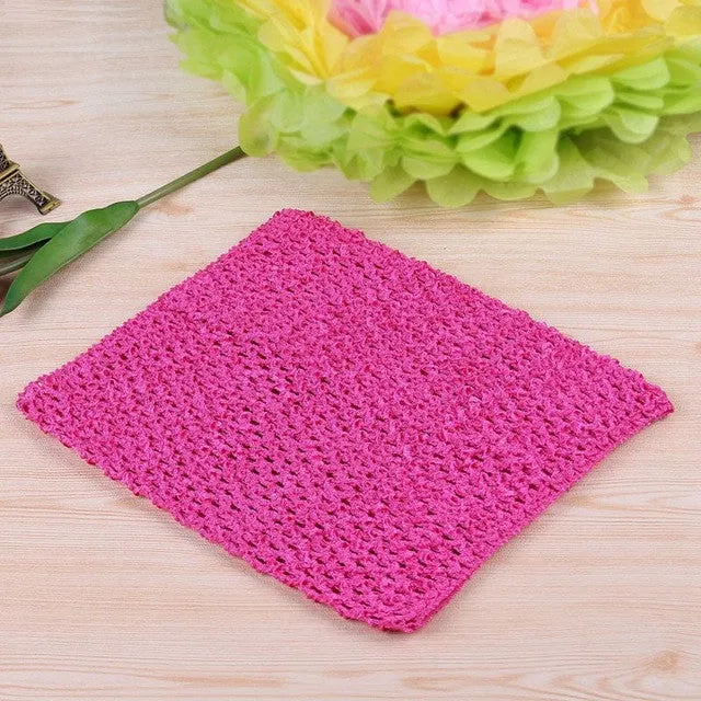 FENGRISE 20X23cm Tulle Spool Tutu Crochet Chest Wrap Tube Tops Apparel Sewing Knit Fabric Girl Birthday Gifts Headbands Skirt