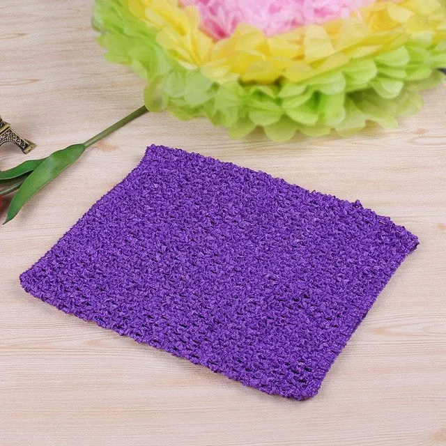 FENGRISE 20X23cm Tulle Spool Tutu Crochet Chest Wrap Tube Tops Apparel Sewing Knit Fabric Girl Birthday Gifts Headbands Skirt