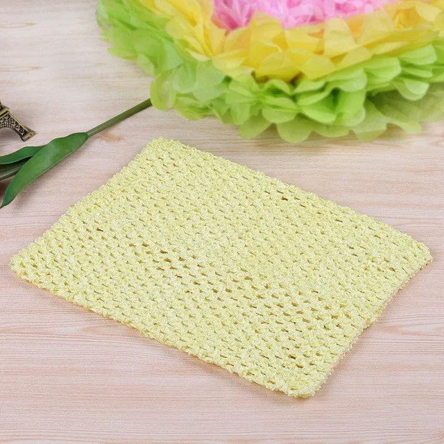 FENGRISE 20X23cm Tulle Spool Tutu Crochet Chest Wrap Tube Tops Apparel Sewing Knit Fabric Girl Birthday Gifts Headbands Skirt