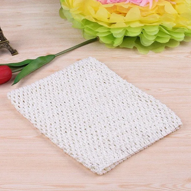FENGRISE 20X23cm Tulle Spool Tutu Crochet Chest Wrap Tube Tops Apparel Sewing Knit Fabric Girl Birthday Gifts Headbands Skirt