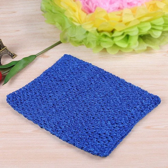 FENGRISE 20X23cm Tulle Spool Tutu Crochet Chest Wrap Tube Tops Apparel Sewing Knit Fabric Girl Birthday Gifts Headbands Skirt