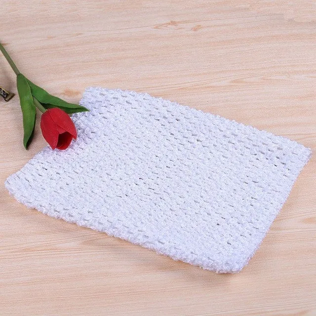 FENGRISE 20X23cm Tulle Spool Tutu Crochet Chest Wrap Tube Tops Apparel Sewing Knit Fabric Girl Birthday Gifts Headbands Skirt