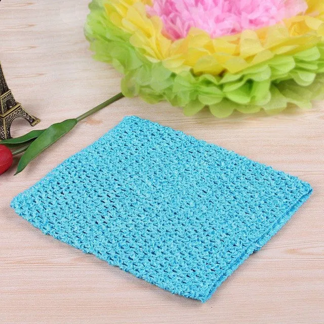 FENGRISE 20X23cm Tulle Spool Tutu Crochet Chest Wrap Tube Tops Apparel Sewing Knit Fabric Girl Birthday Gifts Headbands Skirt