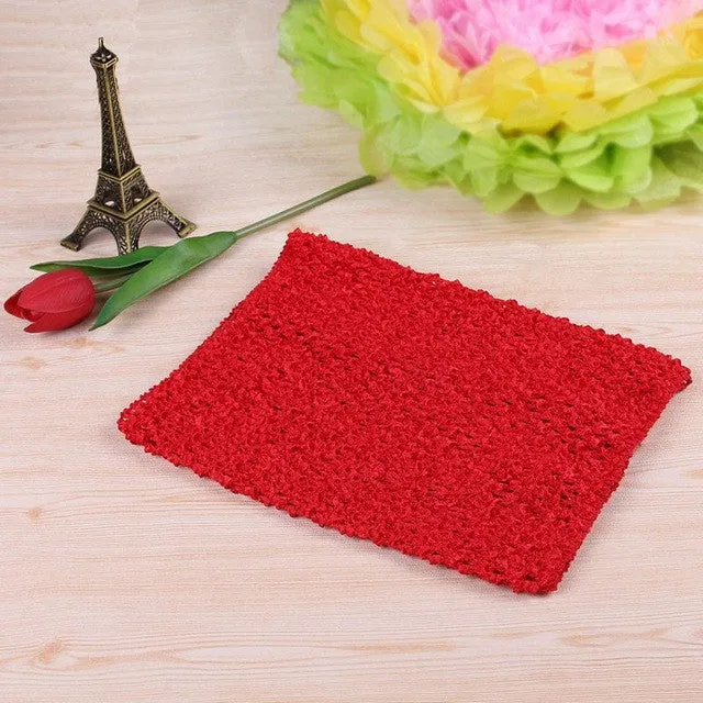 FENGRISE 20X23cm Tulle Spool Tutu Crochet Chest Wrap Tube Tops Apparel Sewing Knit Fabric Girl Birthday Gifts Headbands Skirt