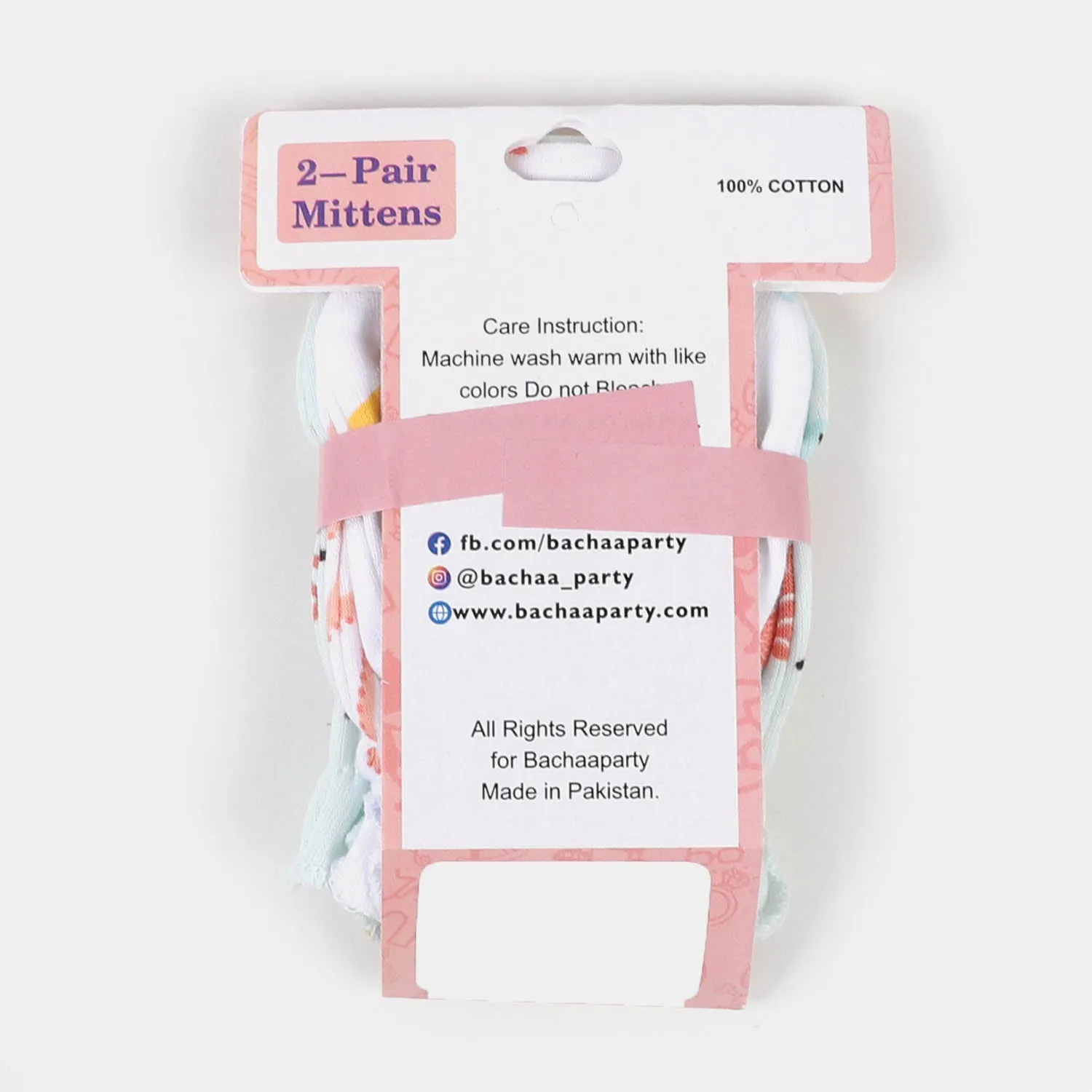 Infant Mittens 2Pcs Marine - Blue/White