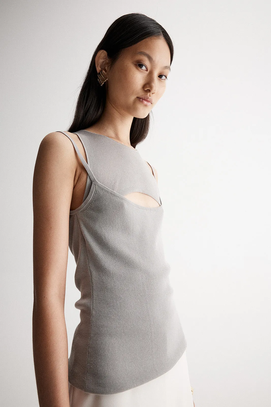 Lealah Knit Tank Dusty Sage