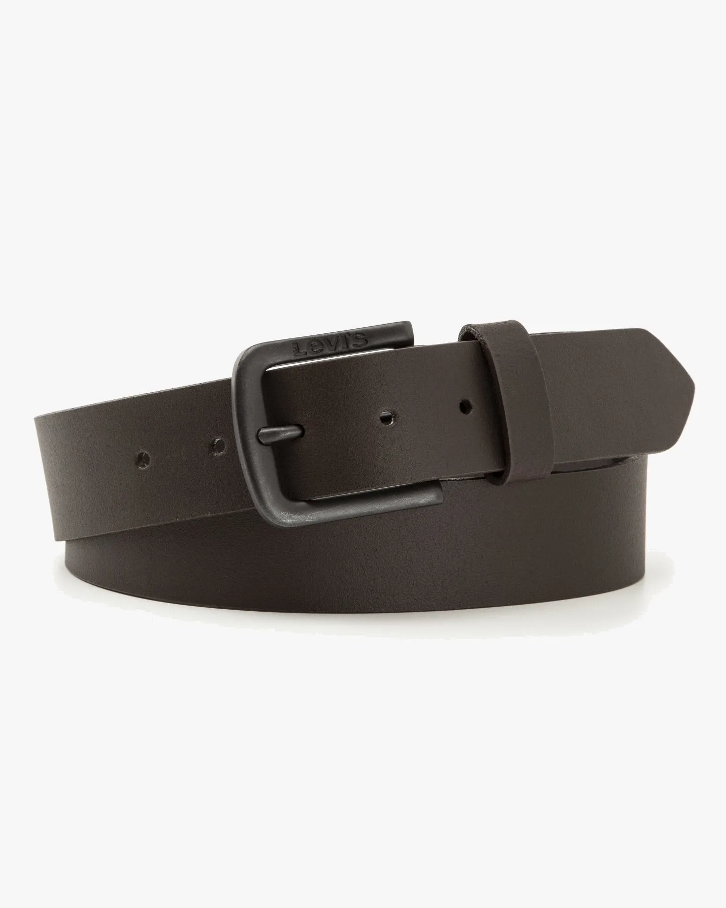 Levi's® Seine Metal Leather Belt - Dark Brown