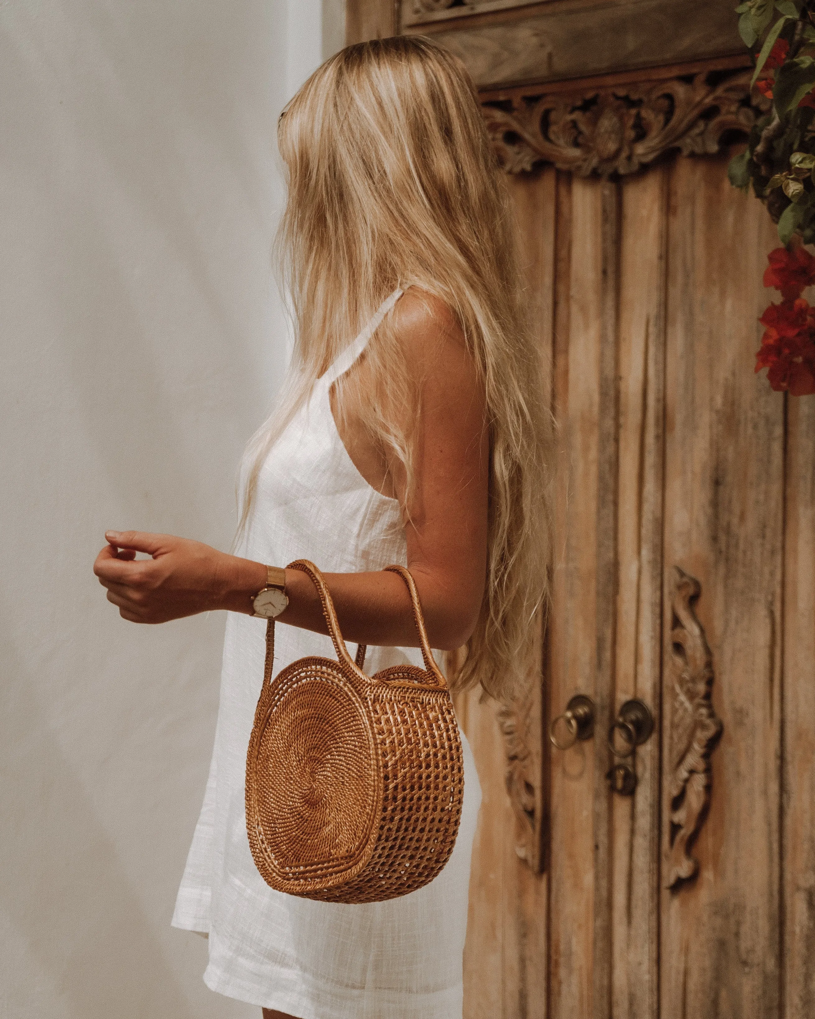 Padar Round Rattan Handbag
