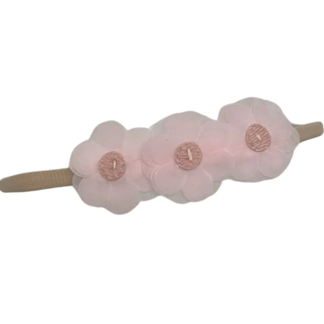 Pink Mini Ella Flower Baby Band