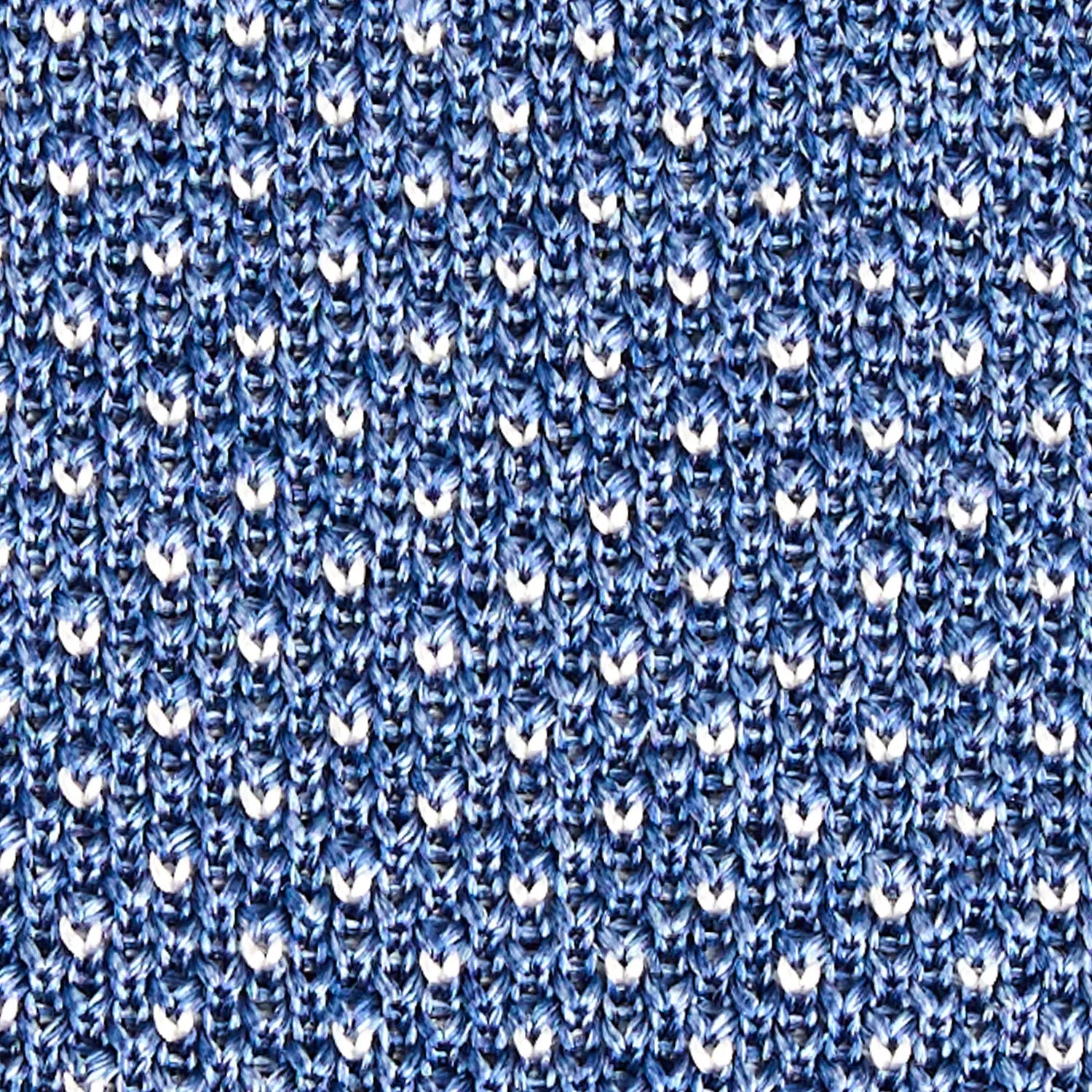 POWDER BLUE SILK KNITTED TIE