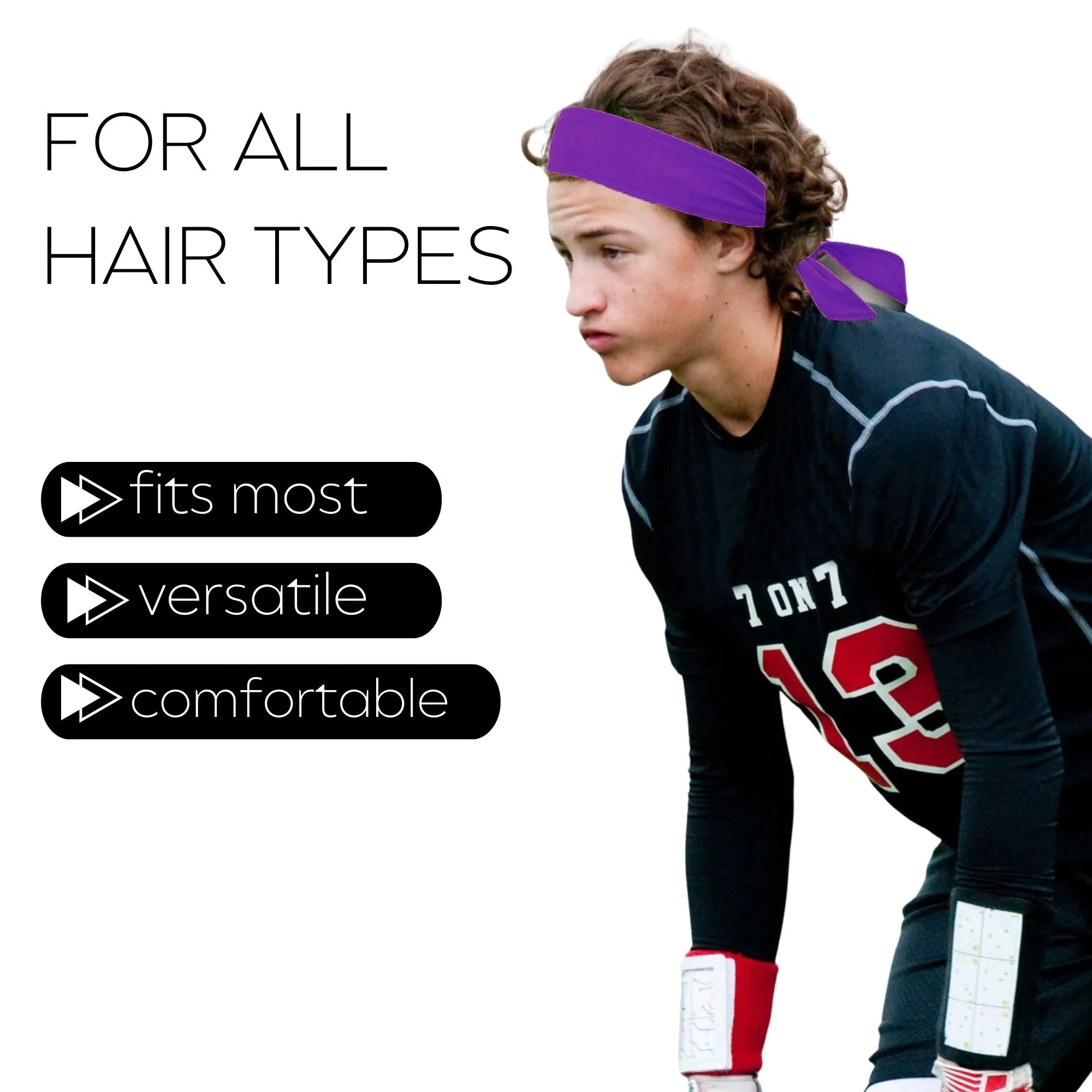 Purple Tie Headband
