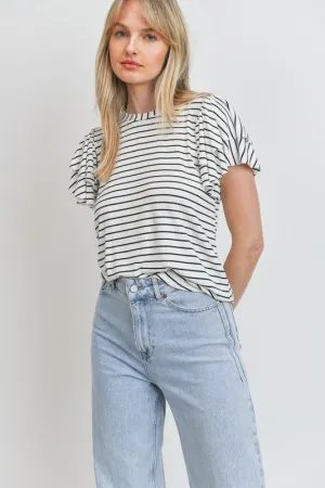 Ruffled Lines Top