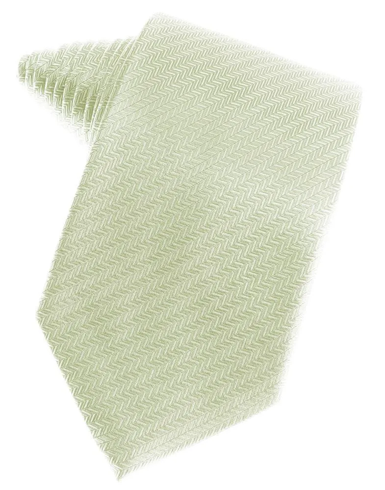 Sage Herringbone Necktie