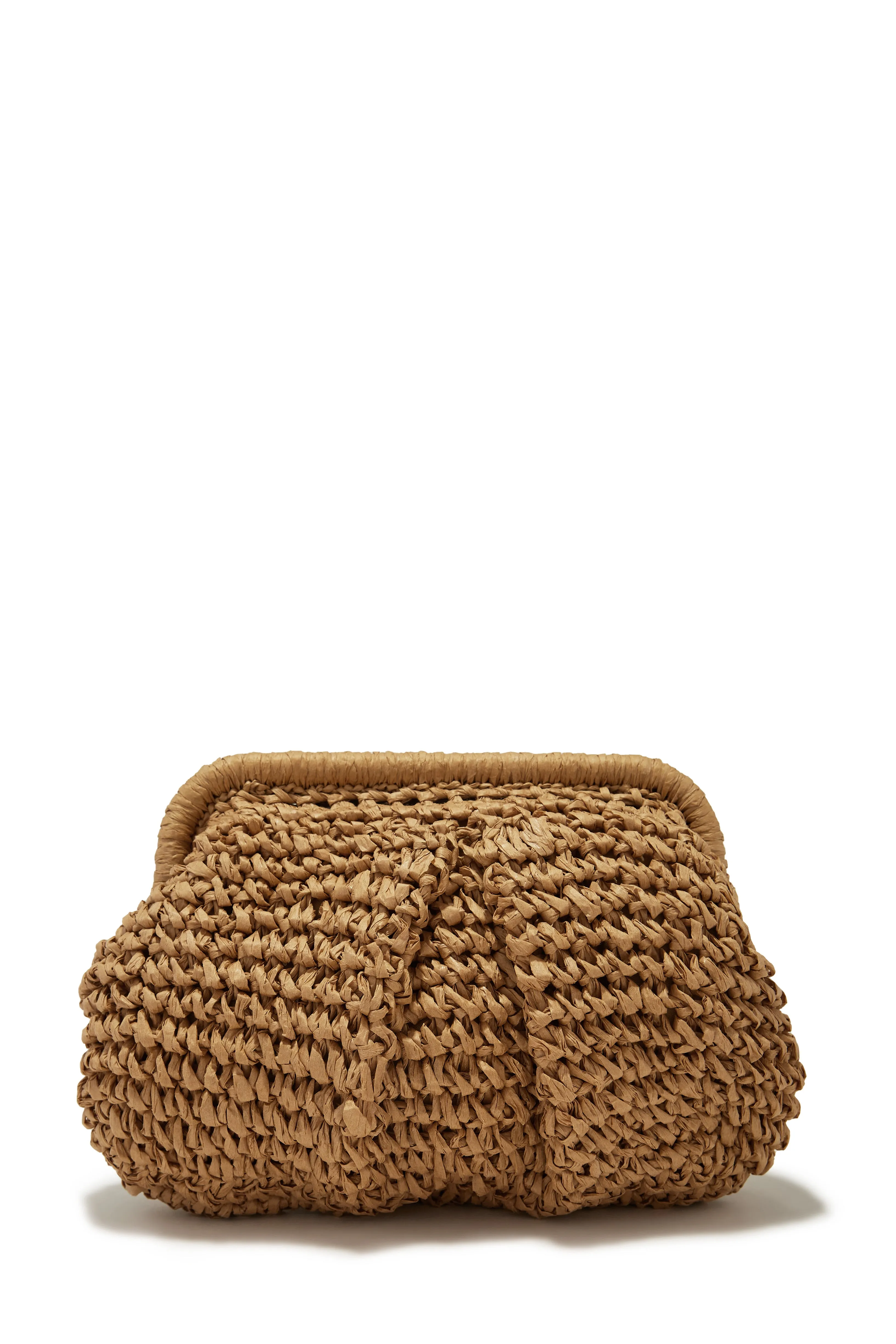 Sea You Soon Woven Straw Crossbody Handbag - Fuchsia