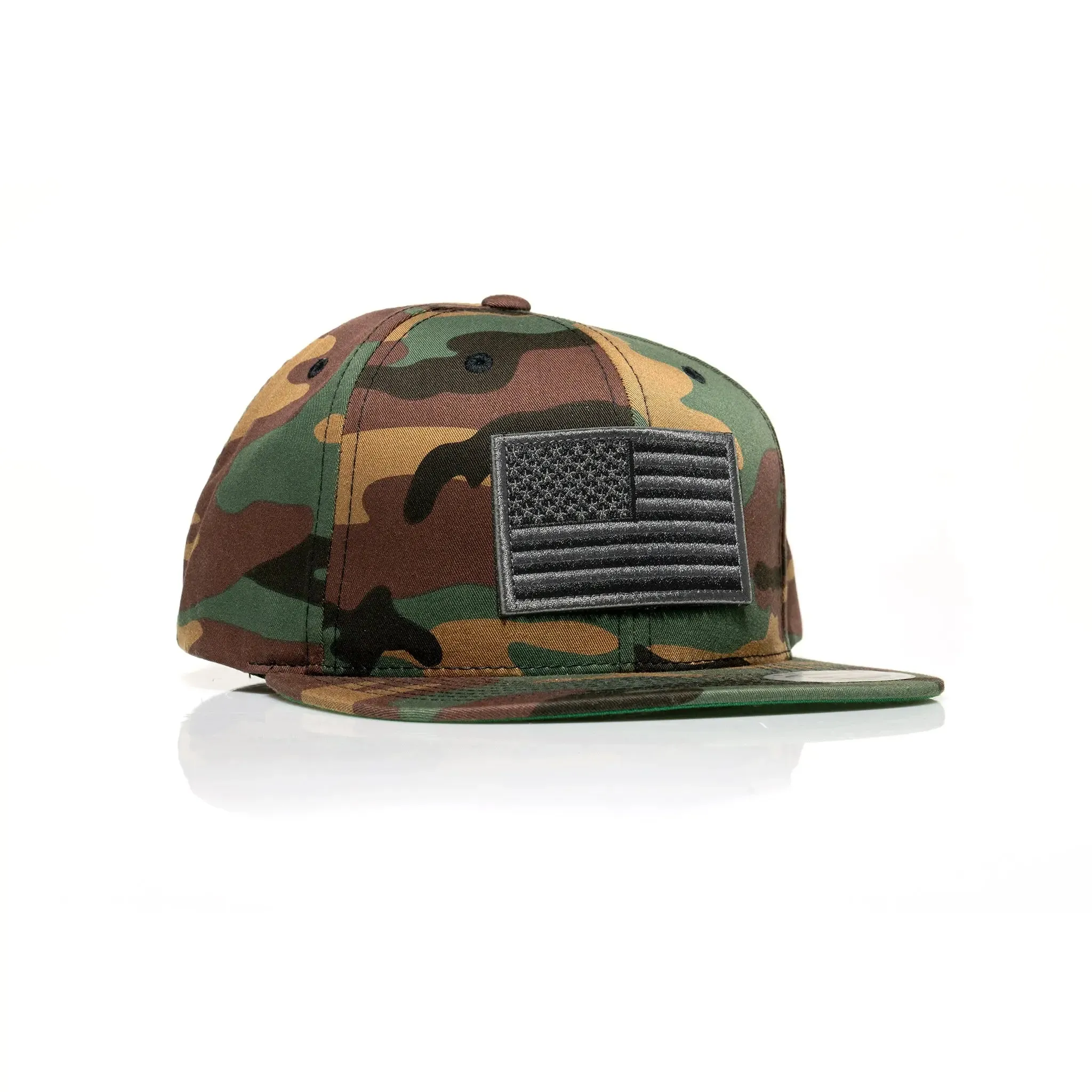 USA Black Flag Patch Snapback